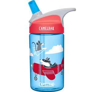 CamelBak Eddy Kids Big Bite Valve Straw Water Bottle Airplane Bandits, 12oz 2pcs