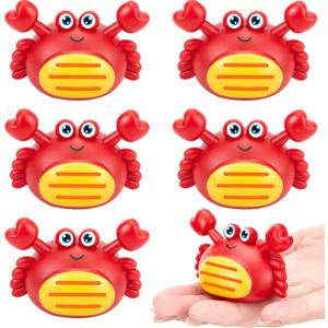 Civaner 6 Pcs Crab Toy Car, Crab Boil Party Favors, Small Pull Back Cars for Sea Animals Theme Party Favor Supplies