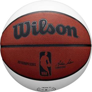 WILSON NBA Alliance Series Basketballs - Size 7 and Mini Size (White)