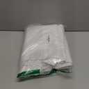 BGment Short White Linen Curtains 45 Inch Length for Kitchen, Rod Pocket Small Window Drapes Light Filtering for Bathroom Bedroom Ring Clips Decorative, 34 Inch Wide Each Panel