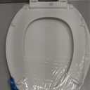 KOHLER 20110-0 Brevia, Slow Close Toilet Seat, Elongated Toilet Seat, Grip-Tight Bumpers Quick-Attach Hardware, White