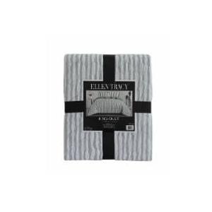 Ellen Tracy Quilt King Green Stripe