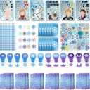 111 Pcs Frozen Party Favors, Frozen Birthday Party Decorations with Goodie Bags Stuffers Stichers Notepads Pencils Stampers for Girls, Classroom Rewards Easter Gifts for Kids