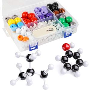 Molecular Model Kit, 240 Pcs Organic Molecular Chemistry Set, Atom Element Model Kit for Lessons in Chemistry, Molecular Structures Building kit