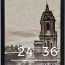 QDSSDECO 24x36 Poster Frame Black Wood Frame with Plexiglass Horizontal and Vertical Formats Hanging on the Wall Display Picture, Set of 1