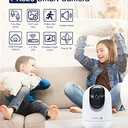 Indoor Security Camera 2K, Pet Camera with Phone App, WiFi Cameras for Home Security Camera for Dog/ Baby Monitor/Elder Pan Tilt, 2.4G, 24/7, 2-Way Talk, Human Detection, Motion Tracking, Cloud (1 PC, A White 2.4Ghz)
