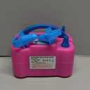 Balloon Pump Electric,110V 600W Balloon Blower Inflator Dual Nozzle Air Pump Balloons Inflator for Decoration, Party, Sport,Gifts:2 Balloon Tying Tools (Rose Red)