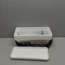 6 Packs 17 Inch Window Flower Planter Boxes, Plastic Vegetable Plant Boxes with 6 Pcs Trays, Rectangle Planter Pots with 30 Pcs Labels, White2