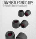 Acoustix Universal Memory Foam Replacement Earbud Tips - Black, 6 pc 