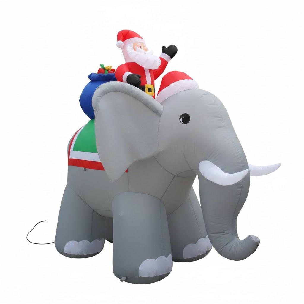 10.5 FT Christmas Inflatables Santa Claus Outdoor Yard Decorations, Christmas Blow up Santa with LED Lights, Winter Outside Decor for Holiday Party Patio Garden Lawn, Xmas New Year Kids Gifts (Santa)