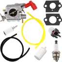 HURI Carburetor for Husqvarna 586700801 Redmax TRZ230S 22.5cc Commercial Trimmer