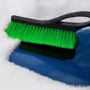 EcoNour 27" Aluminum Snow Brush 4 Pack with Ice Scrapers for Car Windshield and Window | Car Snow Scraper and Brush with Ergonomic Foam Grip Winter Accessories (Orange, Pink, Green, Blue)