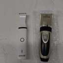 oneisall Dog Clippers and Dog Paw Trimmer Kit 2 in 1 Low Noise Cordless Dog Clippers for Grooming Pet Hair Trimmers for Small and Large Dogs Cats Animals (Gold & White)