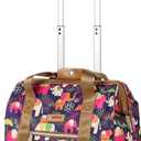 Lily Bloom Design Pattern Carry on Bag Wheeled Cabin Tote (Elephant Rain)