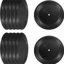 PATIKIL Blank Vinyl Records, 7 Inch 48 Pack CD Fake Vinyl Records for Wall Aesthetic Decor, Decorative Records for Roll Music Room Rock Party DIY Decoration, Black