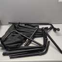 Veehoo Outdoor Elevated Dog Bed with Headrest Sides, Raised Dog Beds for Large Dogs, Washable Cooling Dog Cot with Non-Skid Feet, Breathable Mesh, Pet Hammock for Indoor or Camping, 41", Black