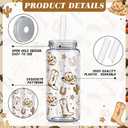 Qinyoung 24 Pcs Western Cowgirl Cowboy Plastic Tumbler 14.2 oz Cowgirl Party Favors Reusable Cups with Lids and Straws Decoration Iced Coffee Cup My First Rodeo Decorations(Classic Style,Multicolor)