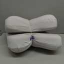 ZZWELL Side Sleeper Neck Pillow for Sleeping  Patented Cervical Neck Pillow with Cooling Cover High Density Memory Foam Curved Pillows for Adults (Grey)