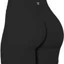 TomTiger Yoga Shorts for Women Tummy Control High Waist Biker Shorts Exercise Workout Butt Lifting Tights Women's Short Pants, M