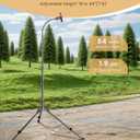 CAMBOFOTO 84" Phone Tripod, Tall Tripod Stand for Selfies with Flexible Gooseneck & Remote, Compatible with iPhone Android, Travel/Gopro/Ring Light/Webcam/Video Recording/Vlogging