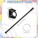 Briwooody Adjustable Flip Calendar Holder Set 16-29 Inches, Black