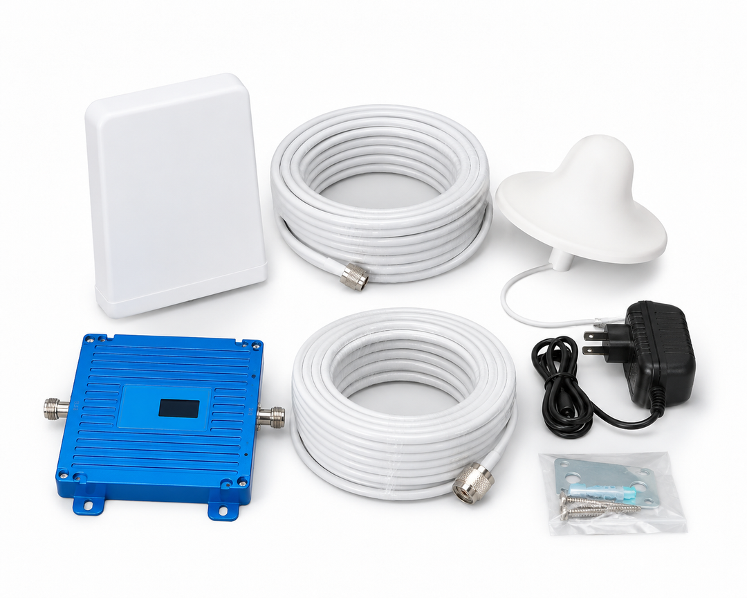 Cell Phone Signal Booster Kit 20K-LC-A03 50ft Cable LTE/CDMA SMA LED Antennas