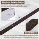 48" Aluminum Backed Concrete Broom with Handle Socket, 3" Poly & Horsehair Fibers, Concrete Finishing Broom for Driveways, Sidewalks, Wet Concrete, Multi-Purpose Floor Brush