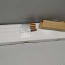 ROCDEER Bamboo Dual Monitor Stand Riser Natural, 2-Tier Desk Monitor Riser for 2 Monitors, Supports for PC Computer Monitor, Printer, Heavy TV Riser up to 300 lbs