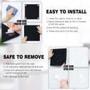 Large Cork Board 48"x36", 12 Pack Felt Bulletin Board for Walls Black Cork Boards Tiles with Sticky Notes, Push Pins & Clips,Tack Board for Office Home