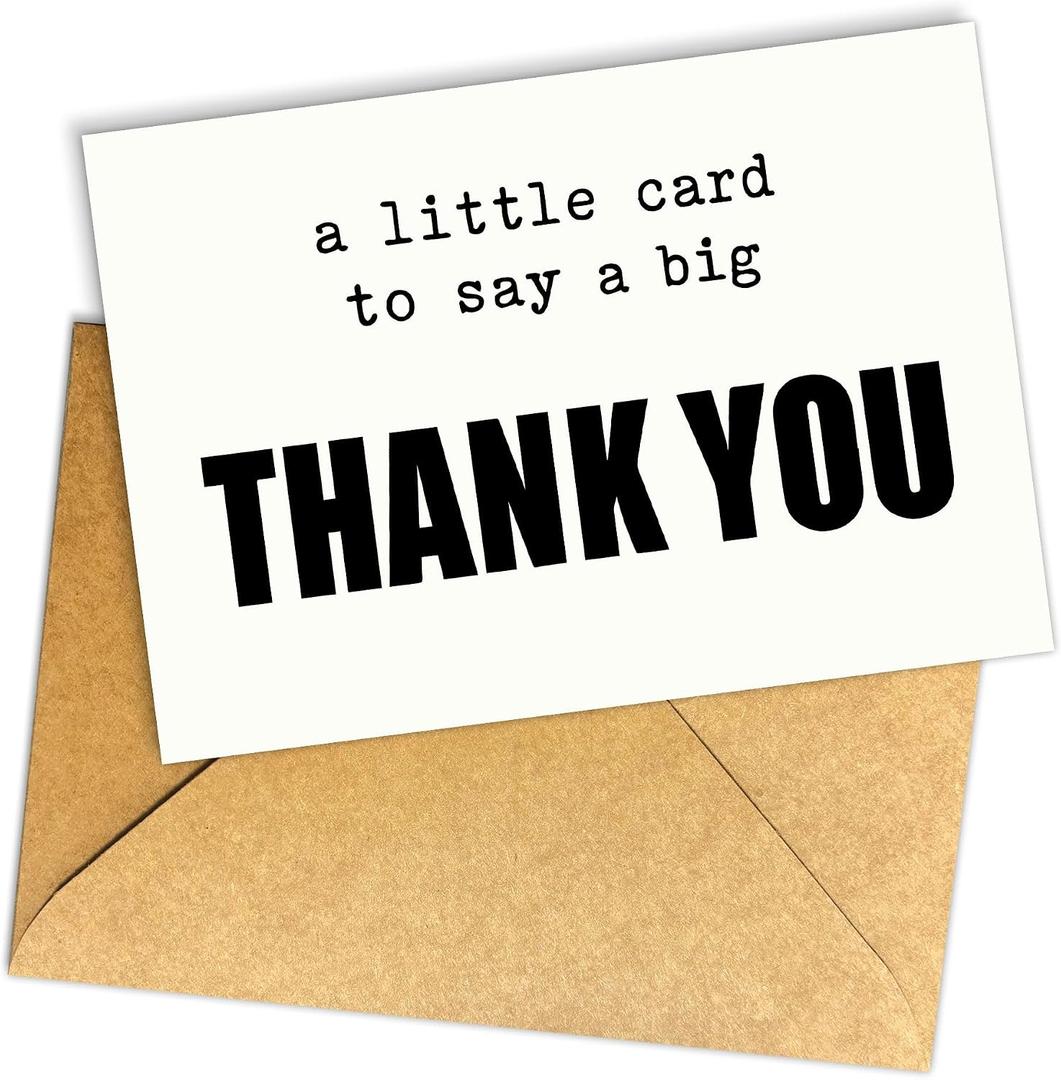 A Little Card to Say a Big Thank You Appreciation Greeting Card