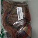 IECOii XL Dog Sweater Dress for Large Dogs Girl, Cable Knit Winter Dress for Female Dogs, Caramel, XLarge, Soft Girl Dog Sweater with Tartan Plaid Skirt Cute Turtleneck Knitwear for Cold Weather (X-Large(Chest:24.4 in/62 cm))