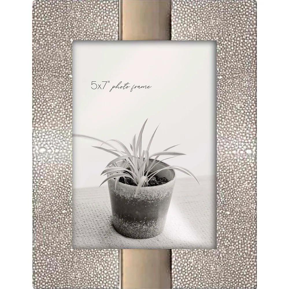 New View 5x7 inch Picture Frame- Silver / Gold