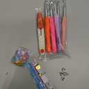 Crochet Hooks Set 6.5 mm 7.0mm 8.0mm 9.0mm 10.0mm Crochet Hook Kit, Ergonomic Crochet Hooks for Arthritis Patientst with Leather Case (White)