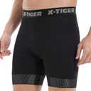 X-TIGER Cycling Underwear Mens Bike Shorts 5D Padded Mountain Biking Riding Shorts with Anti-Slip Leg,Bicycle Liner Shorts (Black, Medium)