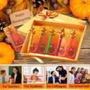 30 Sets Thanksgiving Gifts Bulk Fall Ballpoint Pen Bulk Thanksgiving Greeting Cards Turkey Shape Ballpoint Pen Autumn Themed for School Office Party Favors