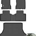 for Honda Civic Sedan 2006-2011 4-Door (Not for Coupe & Hybrid) Floor Mat Cargo Liner All Weather Floor Liner Car Mat for Honda Civic Custom Fit Automotive Full Set Accessories 