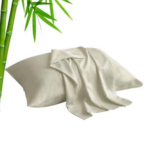 BEDELITE Standard Pillow Cases Set of 2, Rayon Derived from Bamboo, Cooling Pillow Cases for Hot Sleepers & Night Sweats, Breathable Silky Soft Envelope Pillowcases (Linen, 20"x26")