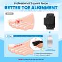 Hammer Toe Straightener - 2Pcs Hammer Toe Corrector for Women & Men - Toe Splints Relief for Hammer, Bent, Curled, Broken Support - Toe Wraps for Standing, Resting, Walking
