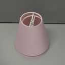 LAMPWELL GERO Pink Small Lamp Shades Clip on Bulb Set of 2,Mini Barrel Sconce Shades,Clip on Lamp Shade for Table Lamps Chandelier Shades,6"×3"×H5",Fabric Replacement Lamp Shades
