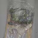 Wooden Baby Shower Crate Closet, Personalized Baby Shower Basket with Wreath & Hanger, Love at First Sight Sonogram Picture Frame, Baby Clothes Storage Box for Ideal Pregnancy Gift