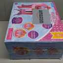 Toddler Vanity Magic Makeup Set Table & Chair Girl Toy Automatically Mirror with Music Light Pink Toys for 2 3 4 Year Old Girl Hair Salon Pretend Play Princess Dress Up Playset Valentine Gift age 3-5