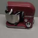 Kitchen in the box Stand Mixer, 3.2Qt Small Electric Food Mixer, 6 Speeds Portable Lightweight Kitchen Mixer for Daily Use with Egg Whisk, Dough Hook, Flat Beater (Purplish-red)