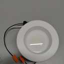 HALO RL Series 4 inch Recessed LED Retrofit Light Selectable CCT (2700K-5000K) and Selectable Lumens, Dim to Warm, Integrated LED Matte White, 600/900 Lumens
