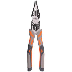 VANJOIN Heavy Duty Combination Pliers, Multi-Function Lineman's Pliers Electrician's Tool with Wire Stripper, Crimper, Cutter, and Snap Ring Plier Side Cutting for Versatile Use