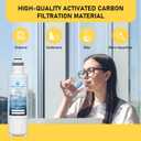 HX2019F-A HX2019FR-A Water Filter Replacement, Compatible With Hisense HRM260N6TSE, HRFD560SW, HRCD585BW, HRFD634BW, HRCD650BW, HRCD586TBWB and Mora MRM260N6TSE