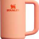 STANLEY Quencher H2.0 Tumbler with Handle and Straw 30 oz | Flowstate 3-Position Lid | Cup Holder Compatible for Travel | Insulated Stainless Steel Cup | BPA-Free | Nectarine
