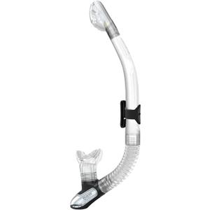 Mares Unisex Adults Ergo Dry Snorkel - Durable Lightweight Scuba Diving & Snorkeling Gear with Dry Top & Ergonomic Mouthpiece (Clear)