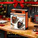 HORUSDY 24-Piece Flex-Head Ratcheting Wrench Set | Metric and SAE | Ratchet Combination Wrenches Set with Organizer | 72-Teeth | Chrome Vanadium Steel | 8-19 mm & 1/4 to 7/8