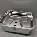 Stainless Steel Water Fountain for Large Dogs 3-Gallon Extra-Large Capacity Pet Water Dispenser Multi-Pet Compatible Drinking Bowl Easy to Clean Quiet Pump Design