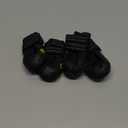 XSY&G Dog Boots,Waterproof Dog Shoes,Dog Booties with Reflective Rugged Anti-Slip Sole and Skid-Proof,Outdoor Dog Shoes for Medium Dogs 4Pcs-Size2 (Black)